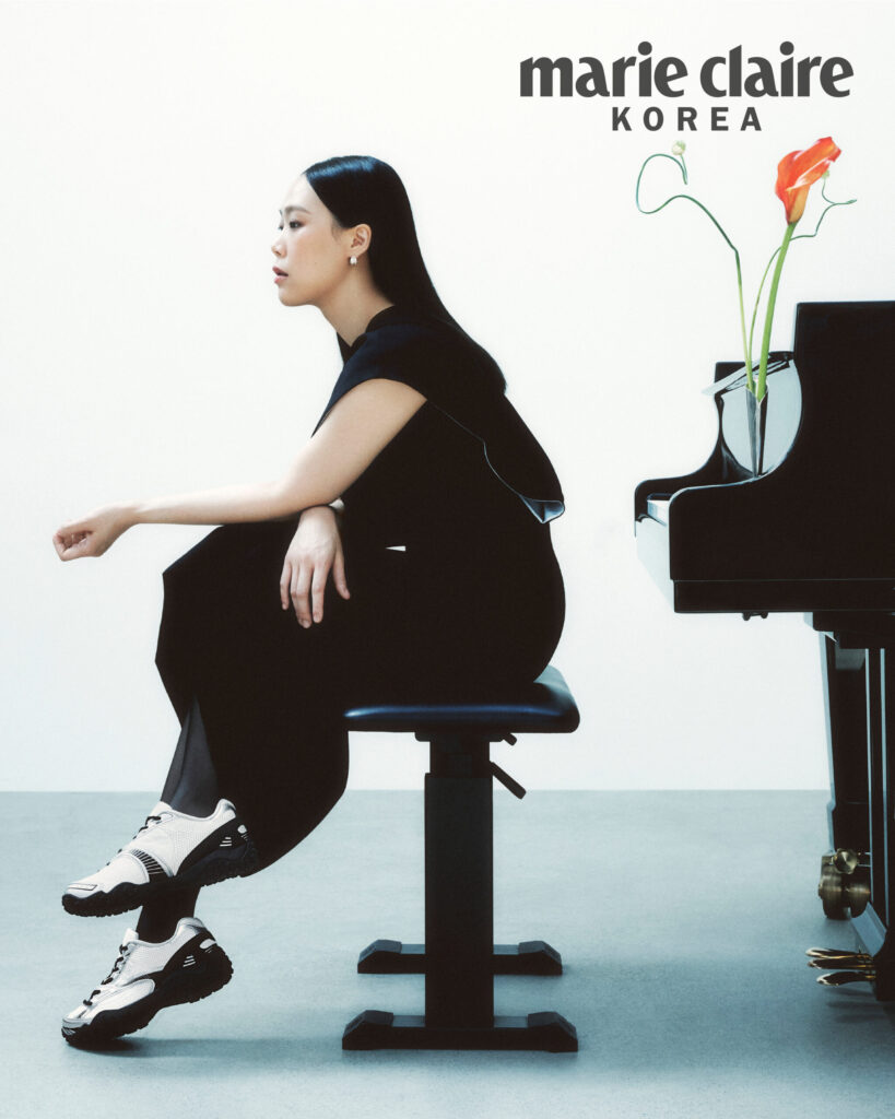 손열음, 화보, 실버, 휠라, 피아노, 신발