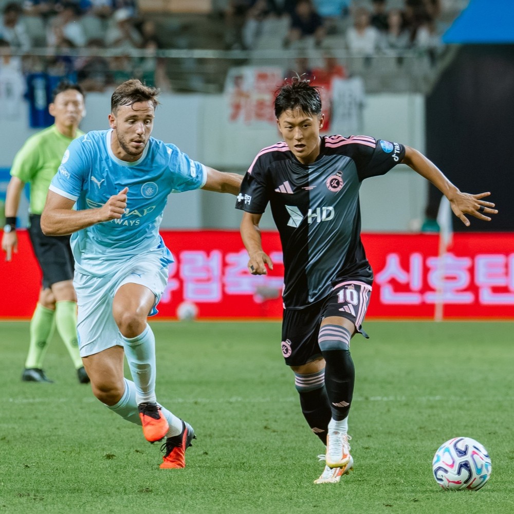 한글 유니폼 입은 맨시티, 팀 K리그에 3-1 완승